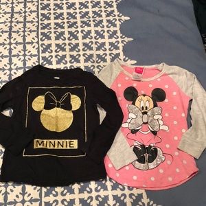 Loved Minnie Mouse sparkle long sleeved tees